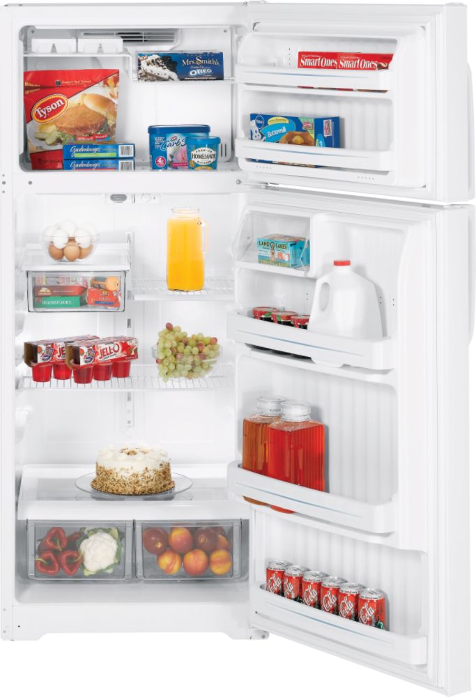 GE Appliances 18.2 cu. ft. Top Freezer Refrigerator with FrostFree System
