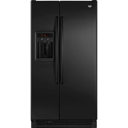 Click to buy Maytag Black 21.8 cu. ft. Side-By-Side Refrigerator w  PUR Water Filtration (MSD2274) .