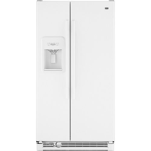 Maytag White 21.8 cu. ft. Side-By-Side Refrigerator w  PUR Water Filtration (MSD2272) 
