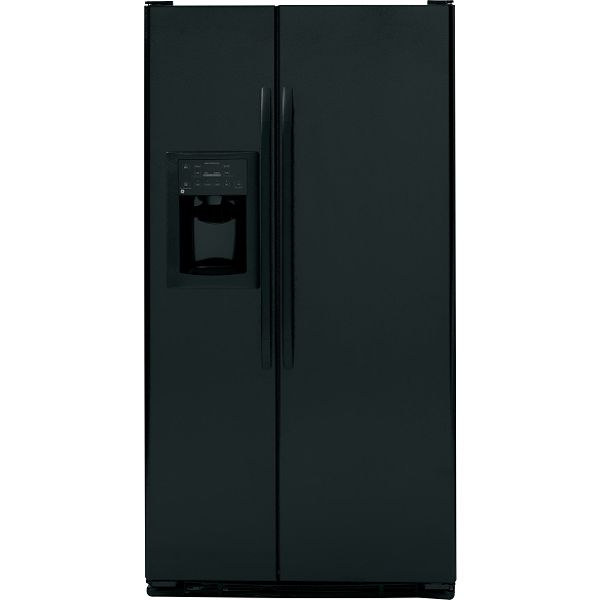 GE Black 22.1 cu. ft. Side-By-Side Refrigerator (GSC22QGT)