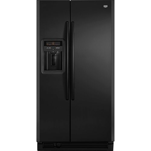 Click to buy Maytag Black 25.4 cu. ft. Side-By-Side Refrigerator w  PUR Water Filtration (MSD2578) .