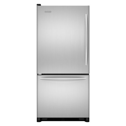 KitchenAid Stainless Steel 18.5 cu. ft. Bottom Freezer Refrigerator (KBLS19KT)