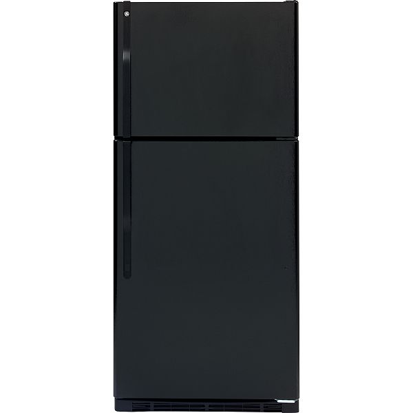 GE Black 17.9 cu. ft. Top Freezer Refrigerator (GTH18KBX)