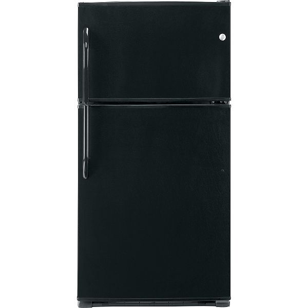 GE Black 21.0 cu. ft. Top Freezer Refrigerator (GTS21KCX)