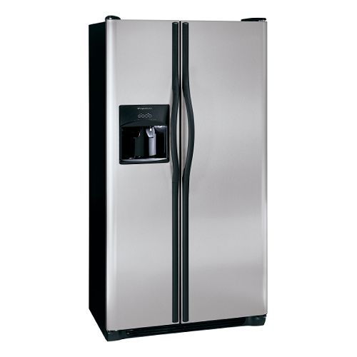 Click to buy Frigidaire Black SpaceWise Design 22.6 cu. ft. Side-By-Side Refrigerator (FSC23R5D) .