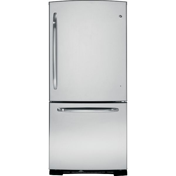 GE Cleansteel finish 20.3 cu. ft. Bottom Freezer Refrigerator