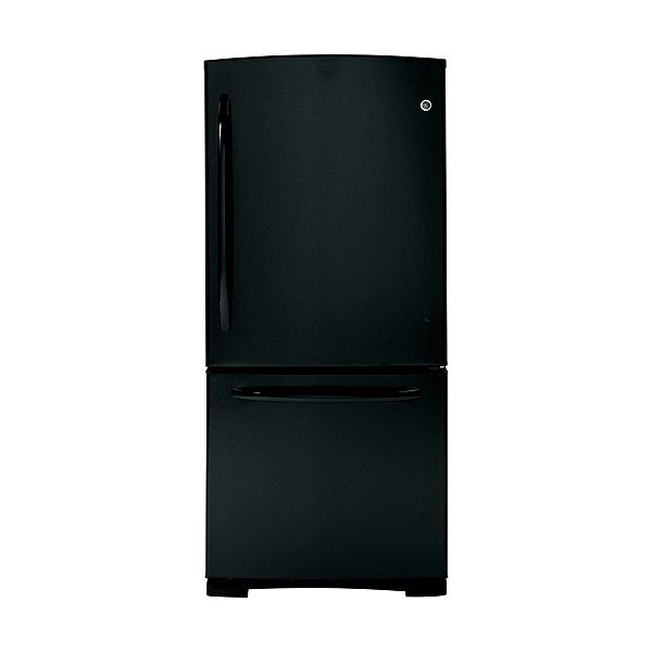 GE Black 20.3 cu. ft. Bottom Freezer Refrigerator (GDSC0KCX)