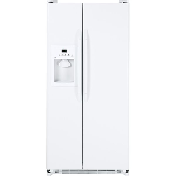 GE White 20.0 cu. ft. Side-By-Side Refrigerator (GSS20GEW)