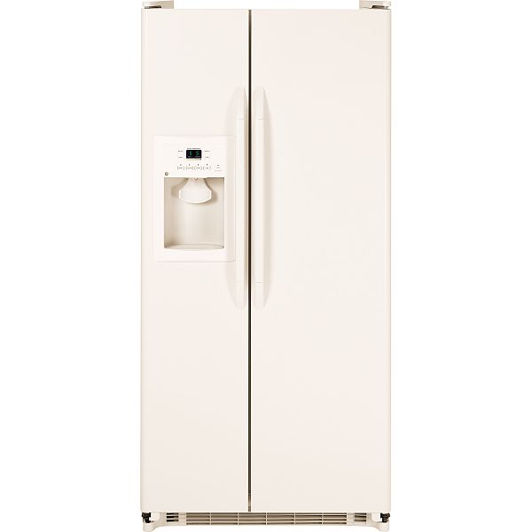 GE Bisque 20.0 cu. ft. Side-By-Side Refrigerator (GSS20GEW)