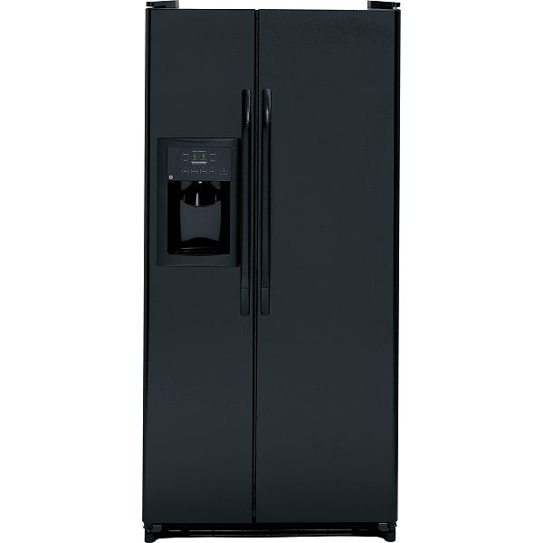 GE Black 20.0 cu. ft. Side-By-Side Refrigerator (GSS20GEW)