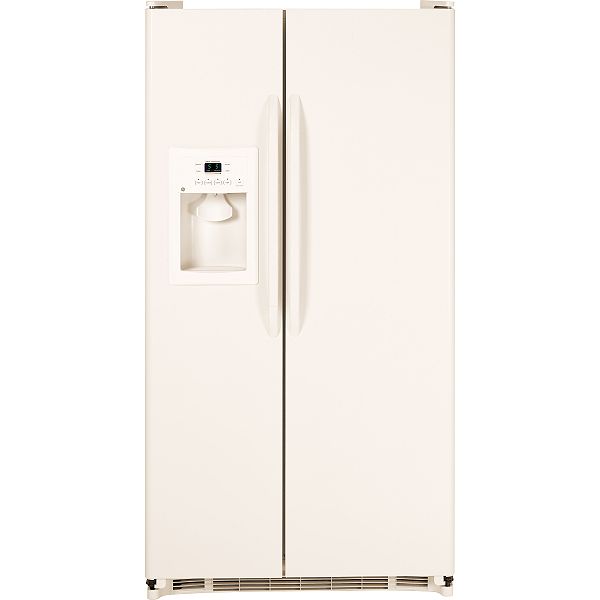 GE Bisque 25.0 cu. ft. Side-By-Side Refrigerator (GSH25J)