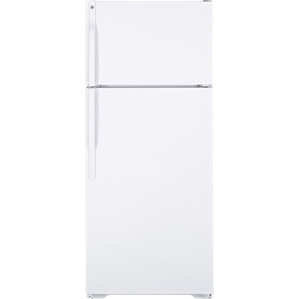 GE White 18.2 cu. ft. Top-Freezer Refrigerator - GTH18EBT