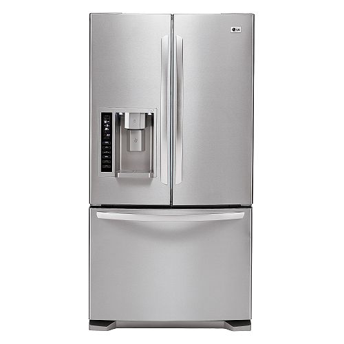 LG 25.0 cu. ft. French Door Refrigerator w Ice & Water Dispenser - LFX25975S by