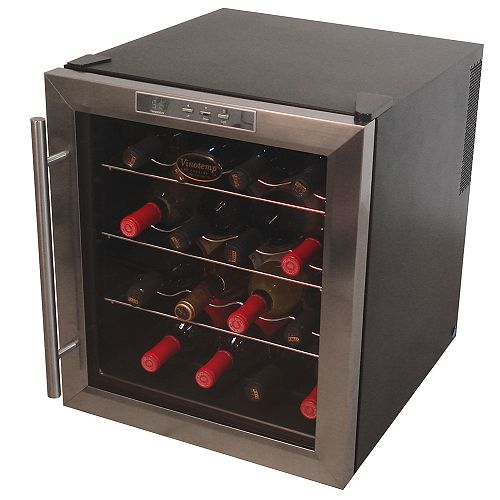 Vinotemp 16 Bottle Thermo-Electric Wine Cooler. - VT-16TEDS by 