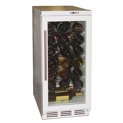 Vinotemp 32 Bottle Wine Cooler (White) - VT-TC32WHT by 