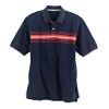 Big Men's Short Sleeve Chest Stripe Pique Polo