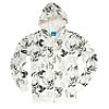 Wckd Young Men's Skull Print Zip Fleece Hoodie