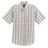 Big Men's Short Sleeve Seersucker Plaid Shirt