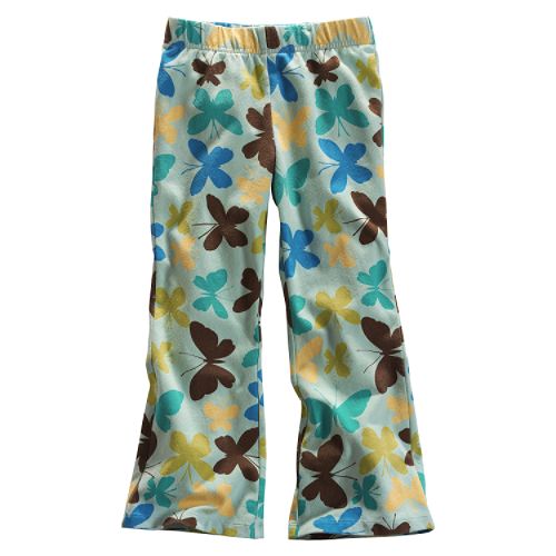 Lands' End Little Girls' Flare Yoga Pants