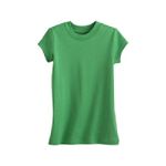 Lands' End Little Girls' Rib Short Sleeve T-shirt