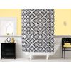 Floral Geometric Fabric Shower Curtain