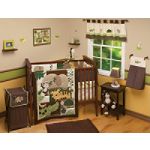 NoJo Jungle Mania 6 Piece Crib Bedding Set