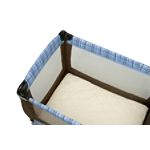 BabyLuxe Organics 100% Certified Organic Sherpa Quilted Play Yard Mattress Pad with Safety Corners