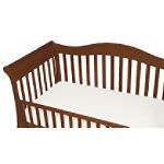 BabyLuxe Jersey Knit Cotton Crib Sheet with Safety Corners, White