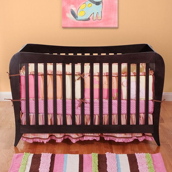 BSF Baby Megan 4-in-1 Convertible Crib in Espresso Finish