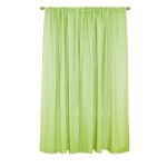 Tadpoles Classics 84 Inch Green Gingham Rod Pocket Curtain Panels - Set of 2
