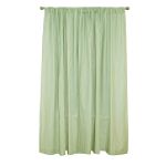 Tadpoles Classics 84 Inch Sage Gingham Rod Pocket Curtain Panels - Set of 2