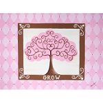 Sherri Blum Designs Pink "Grow" Tree Nursery Canvas