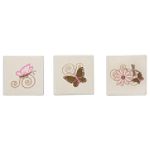 Kelly B. Rightsell Butterfly Garden 3 Pc Wall D?cor