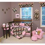 Click here to buy Trend Lab Baby Blossoms 4pc Crib Set by Trend Lab.
