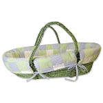 Trend Lab Baby Patchwork Blue Moses Basket Set