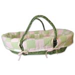 Trend Lab Baby Patchwork Pink Moses Basket Set