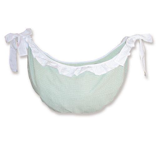 Trend Lab Baby Sage Green Gingham Seersucker Toy Bag