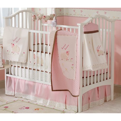 Sumersault Baa Baa Lamby 4 piece Crib Set: Quilt,... by