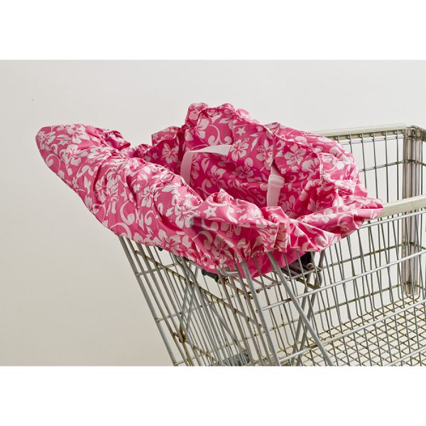 Wupzey! Baby Shopping Cart & Diner Seat Cover, Reversible Pink