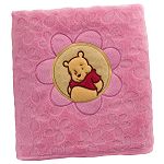 Winnie the Pooh Cut Velour Blanket - Girl