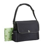 Carter's Black/Green Microfiber Messenger Bag