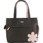 Global Design Concepts Brown with Pink Daisy Tote Diaper Bag
