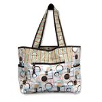 Trend Lab Baby Cocoa Dots Tulip Tote