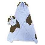 Trend Lab Baby Blue Puppy Hooded Towel w Bath Mit by Trend Lab