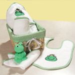 Trend Lab Baby 7 Pc Medium Gift Basket - Frog by Trend Lab