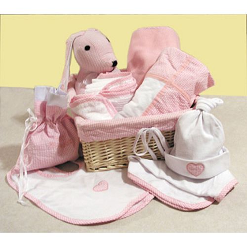 Trend Lab Baby Deluxe 12 Pc Gift Basket – Pink