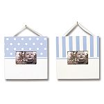 Trend Lab Baby Blue & White Dot and Striped 2... by Trend Lab