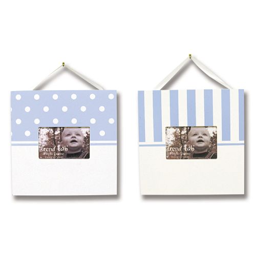 Trend Lab Baby Blue & White Dot and Striped 2... by 