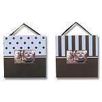 Trend Lab Baby Blue & Brown Dot and Striped 2... by Trend Lab