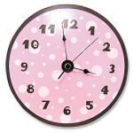 Trend Lab Baby Pink and Brown Clock by Trend Lab